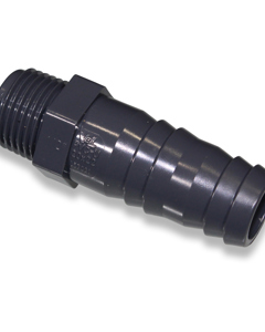 Hose nozzle 28mm (3/4") x 1/2" m PVC